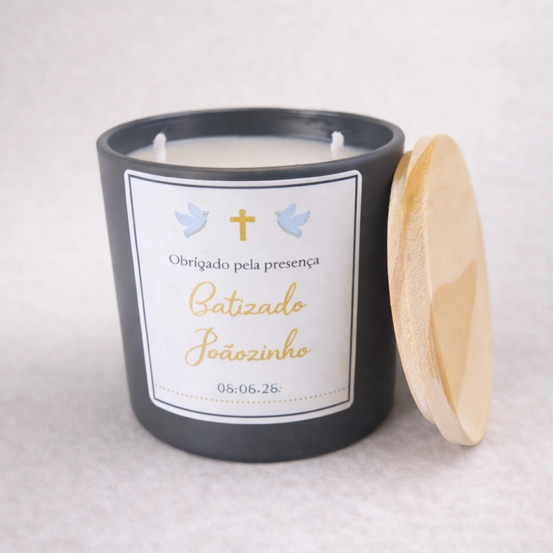 Vela aromática 200g personalizado